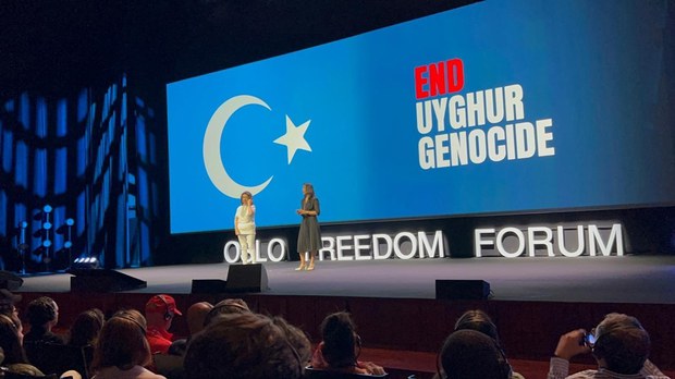 في منتدى الحرية لعام 2023 في أوسلو، كان شهود المعسكرات هم صوت الأويغور