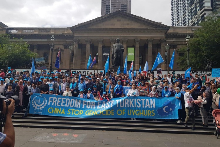 أستراليا.. مظاهرة احتجاجا على “انتهاكات” مسلمي الأويغور بالصين
